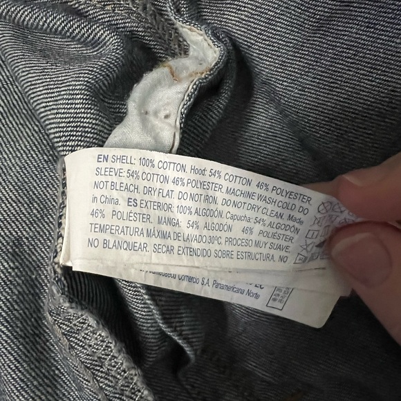 Forever 21 Denim Hoodie Jacket VINTAGE - Picture 5 of 5